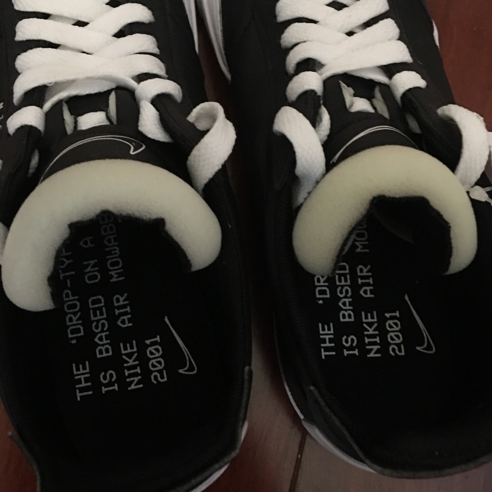 NWT Nike Drop Type LX Unfinished Black White N354 New Mens Shoe - Picture 7 of 9